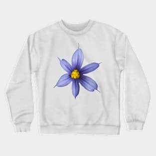 Blue and Yellow Flower Crewneck Sweatshirt